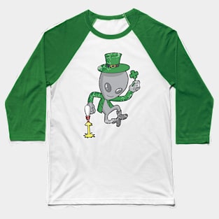 Lucky Aliens Leprechaun Irish St Patrick's Day Baseball T-Shirt